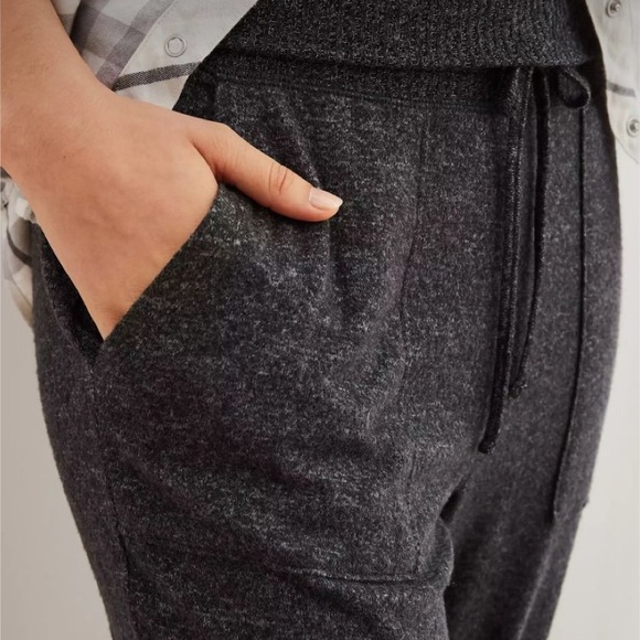 Aerie cozy jogger fold over sweat pants small grey - Picture 3 of 4